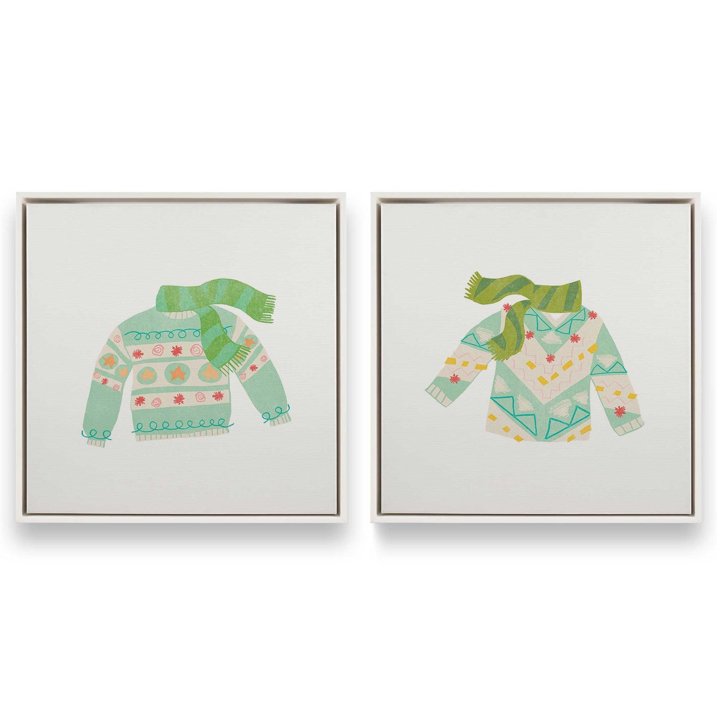 [Color:Opaque White], Picture of art in a White frame