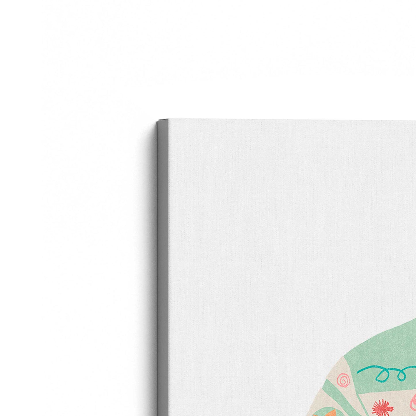 [Color:Stretched Canvas], Picture of art at an angle