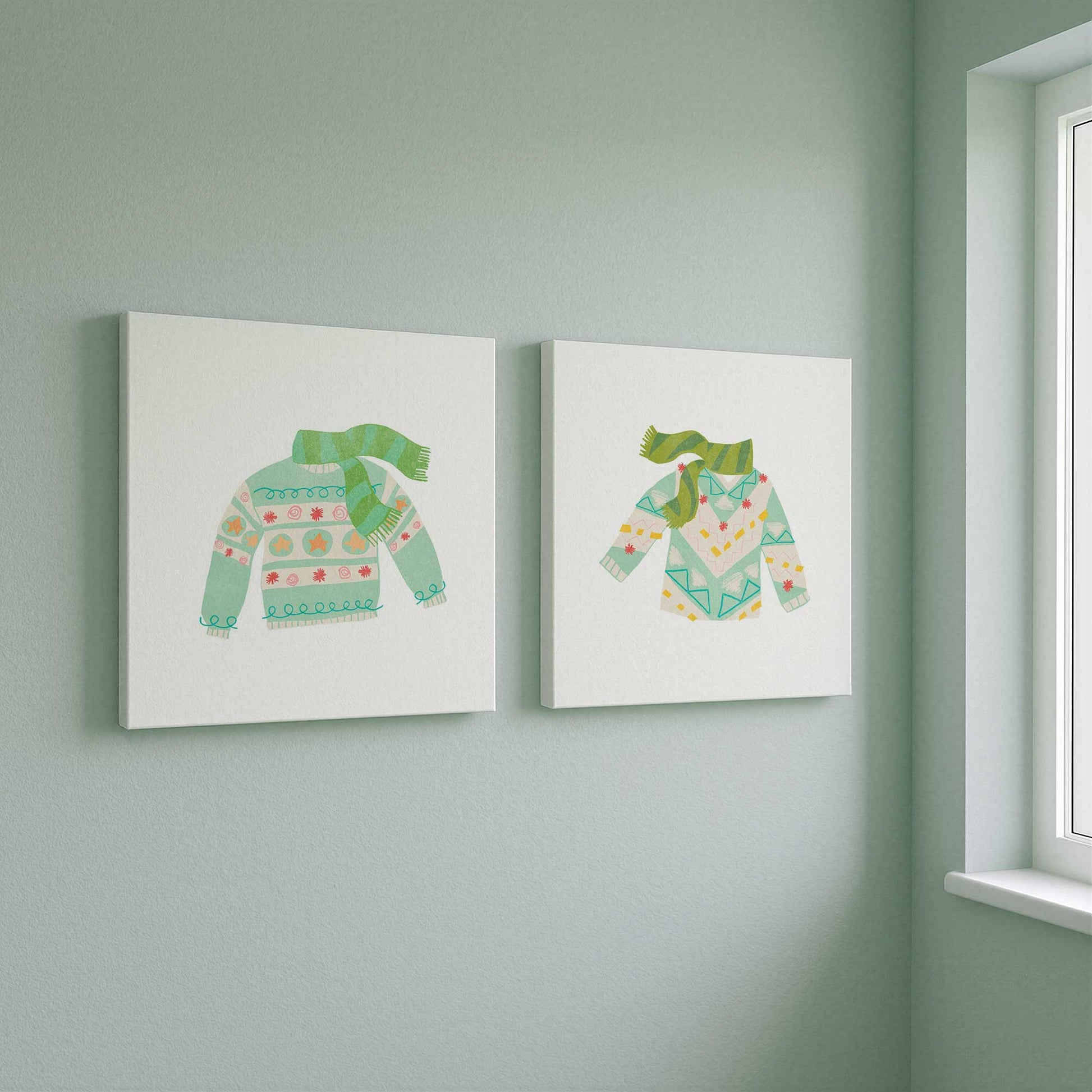 [Color:Opaque White], Picture of art in a White frame