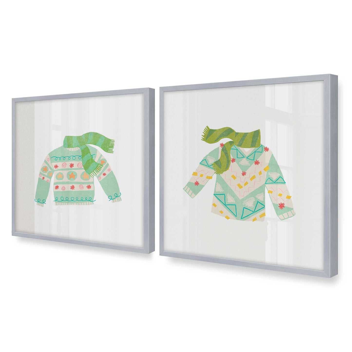 [Color:Polished Chrome], Picture of art in a Polished Chrome frame of the corner