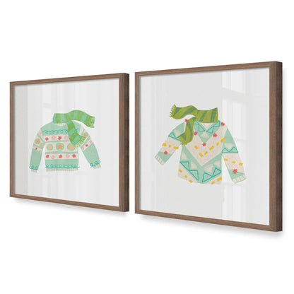 [Color:Walnut], Picture of art in a Walnut frame at an angle