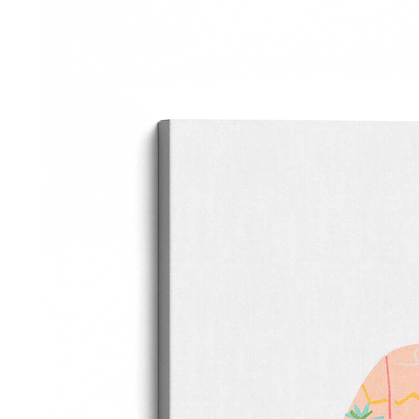 [Color:Stretched Canvas], Picture of art at an angle