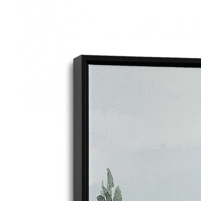 [Color:Satin Black], Picture of art in a Satin Black frame at an angle