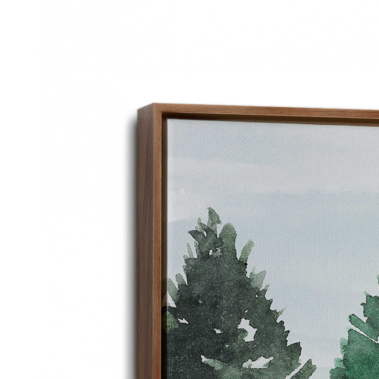 [Color:Walnut], Picture of art in a Walnut frame at an angle