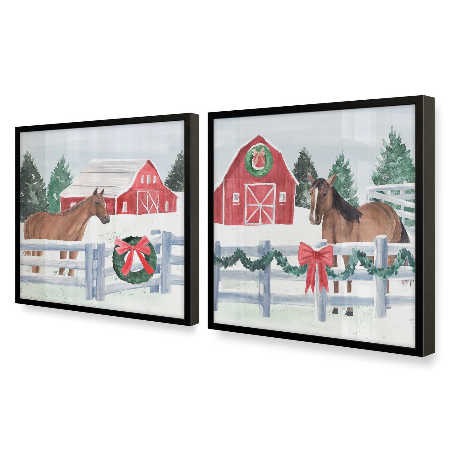 [Color:Satin Black], Picture of art in a Satin Black frame at an angle