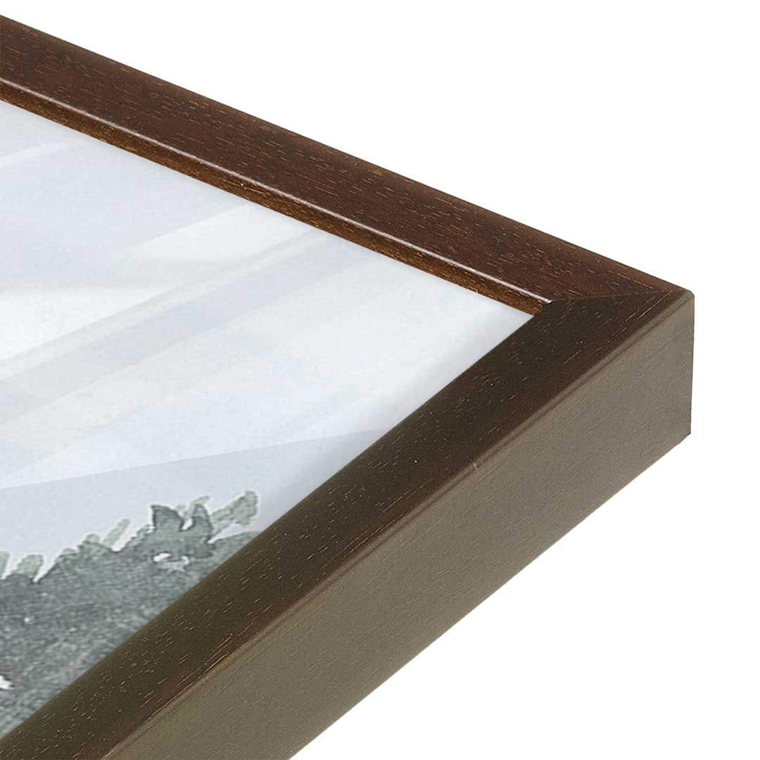 [Color:Belvinder Brown], Picture of art in a Belvinder Brown frame of the corner