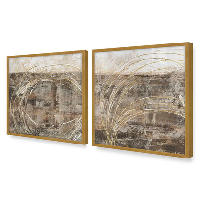 [Color:Polished Gold], Picture of art in a Polished Gold frame of the corner