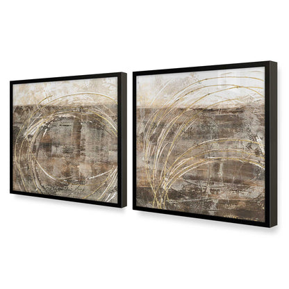 [Color:Satin Black], Picture of art in a Satin Black frame at an angle