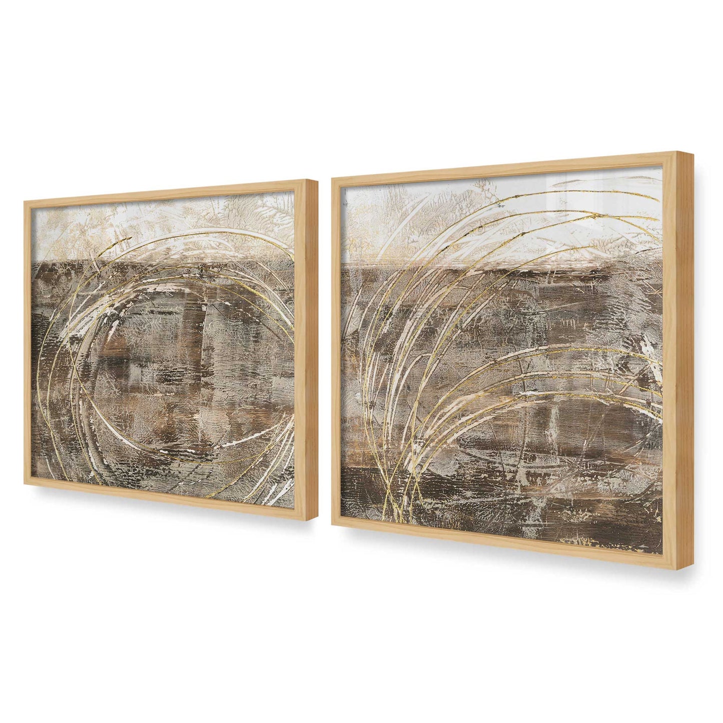 [Color:American Maple], Picture of art in an American Maple frame at an angle