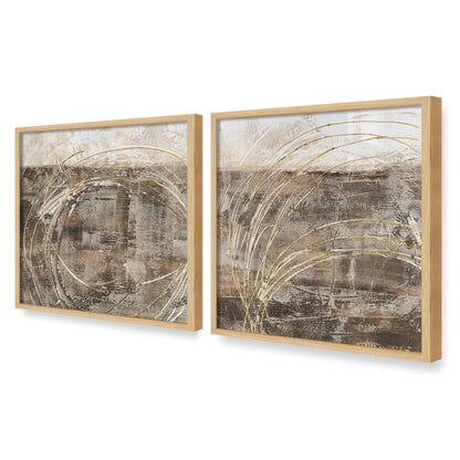 [Color:American Maple], Picture of art in an American Maple frame at an angle