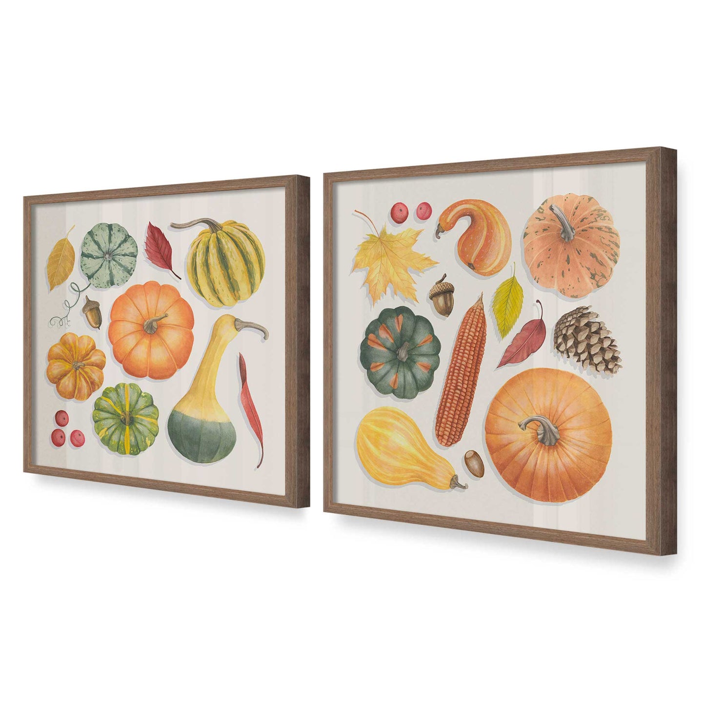 [Color:Walnut], Picture of art in a Walnut frame at an angle