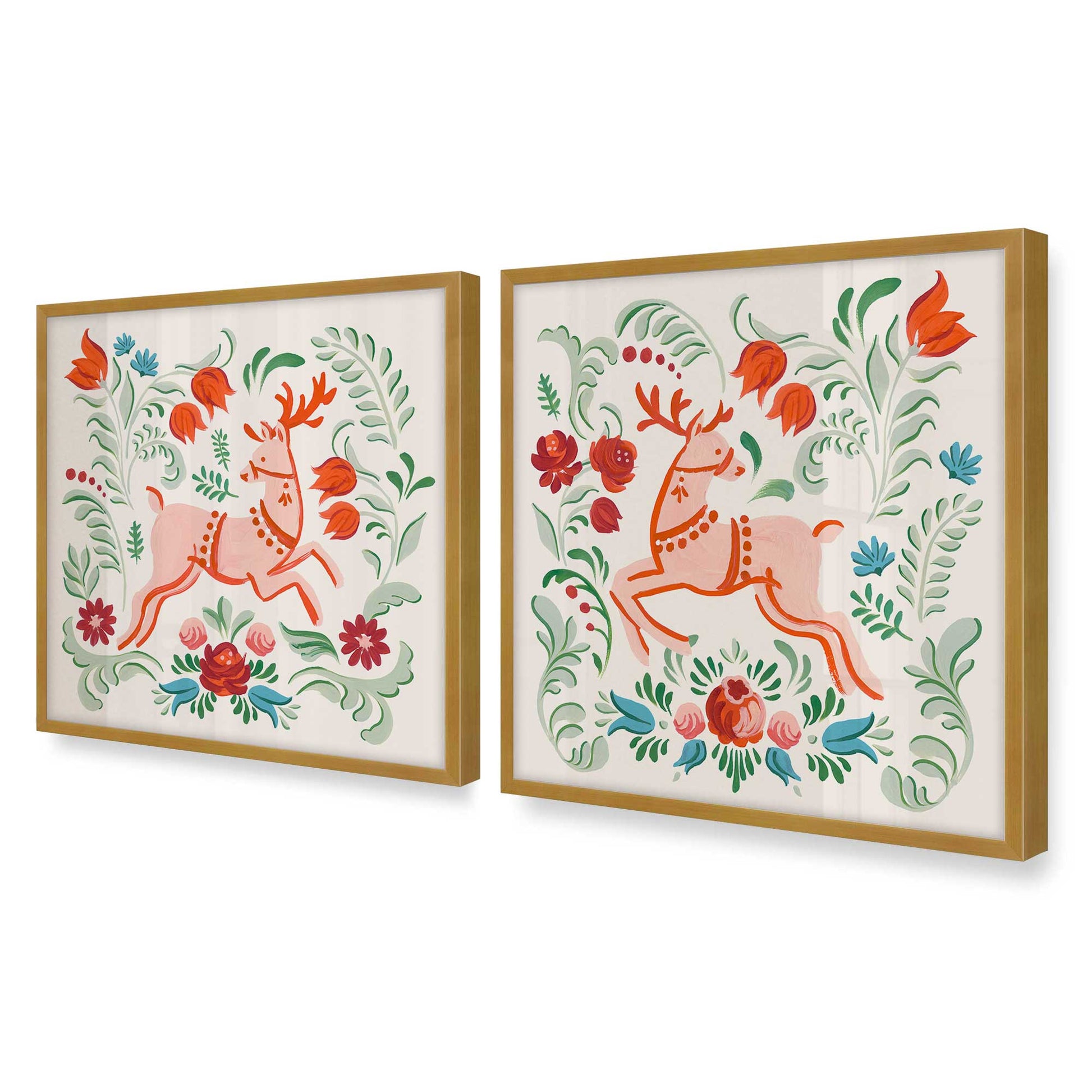 [Color:Polished Gold], Picture of art in a Polished Gold frame of the corner