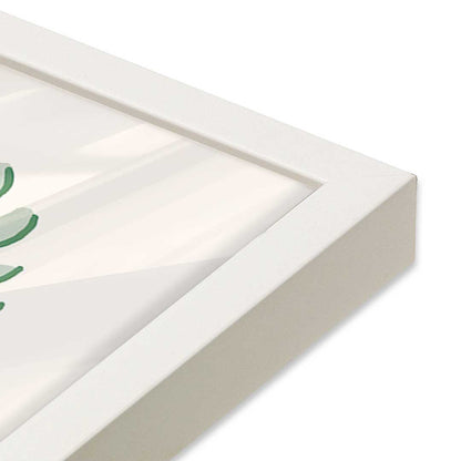 [Color:Opaque White], Picture of art in an Opaque White frame of the corner