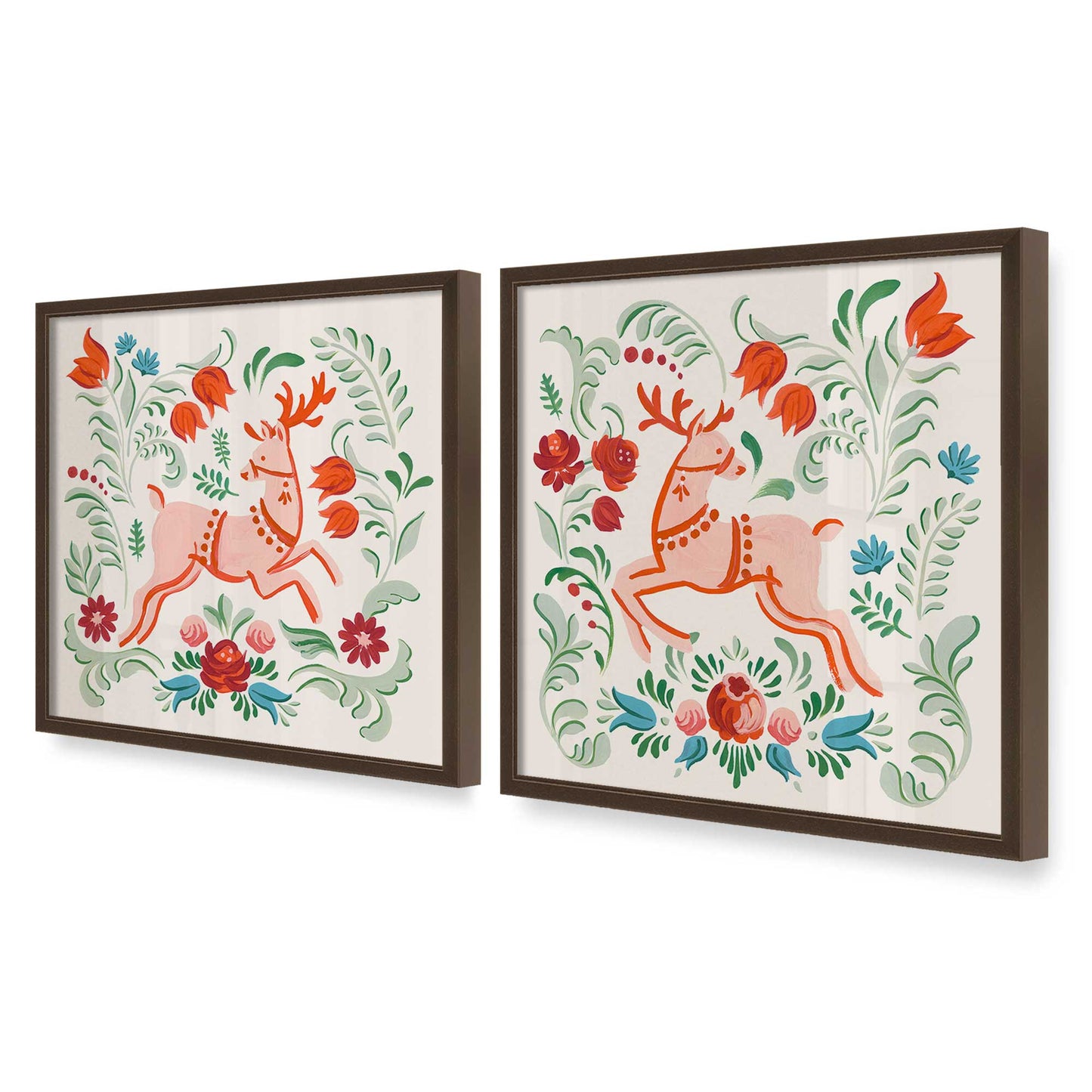 [Color:Belvinder Brown], Picture of art in a Belvinder Brown frame at an angle