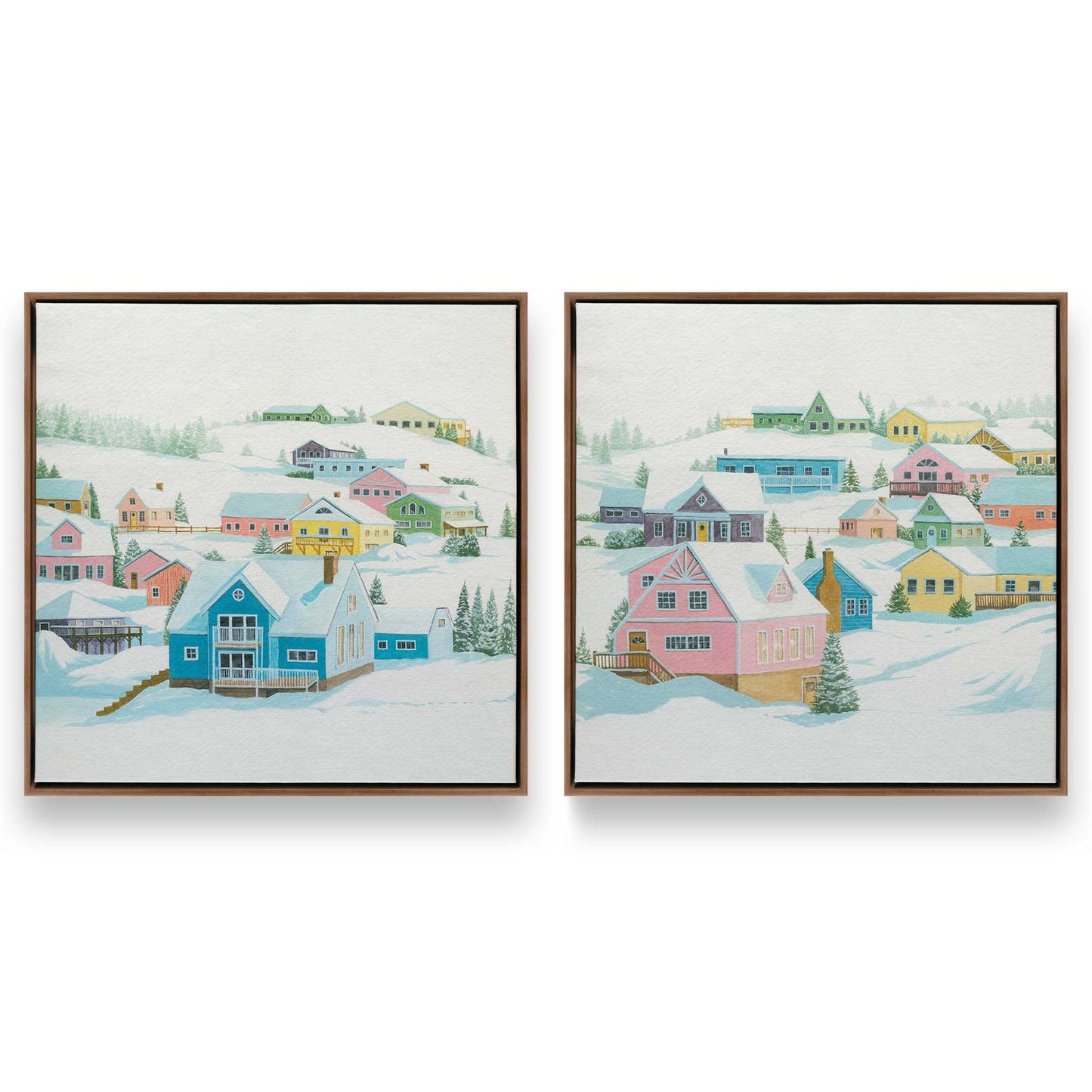 [Color:Walnut], Picture of art in a Walnut frame