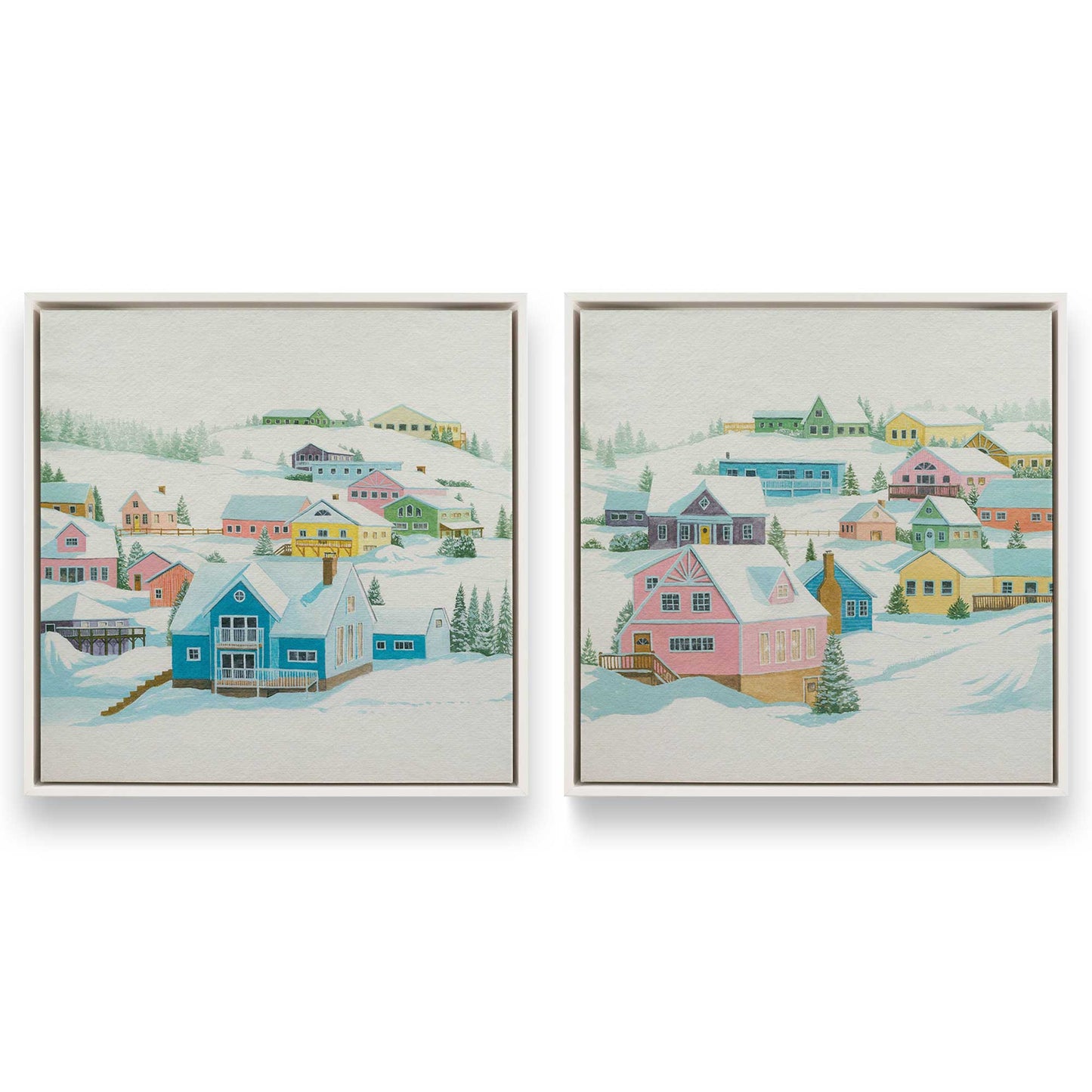 [Color:Opaque White], Picture of art in a White frame