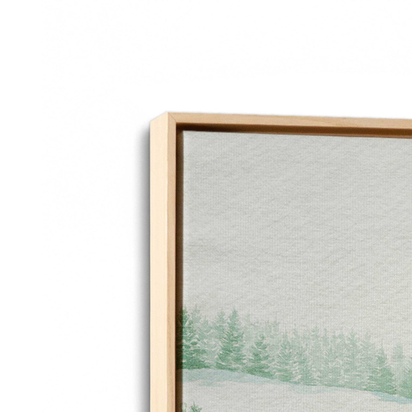 [Color:American Maple], Picture of art in an American Maple frame at an angle