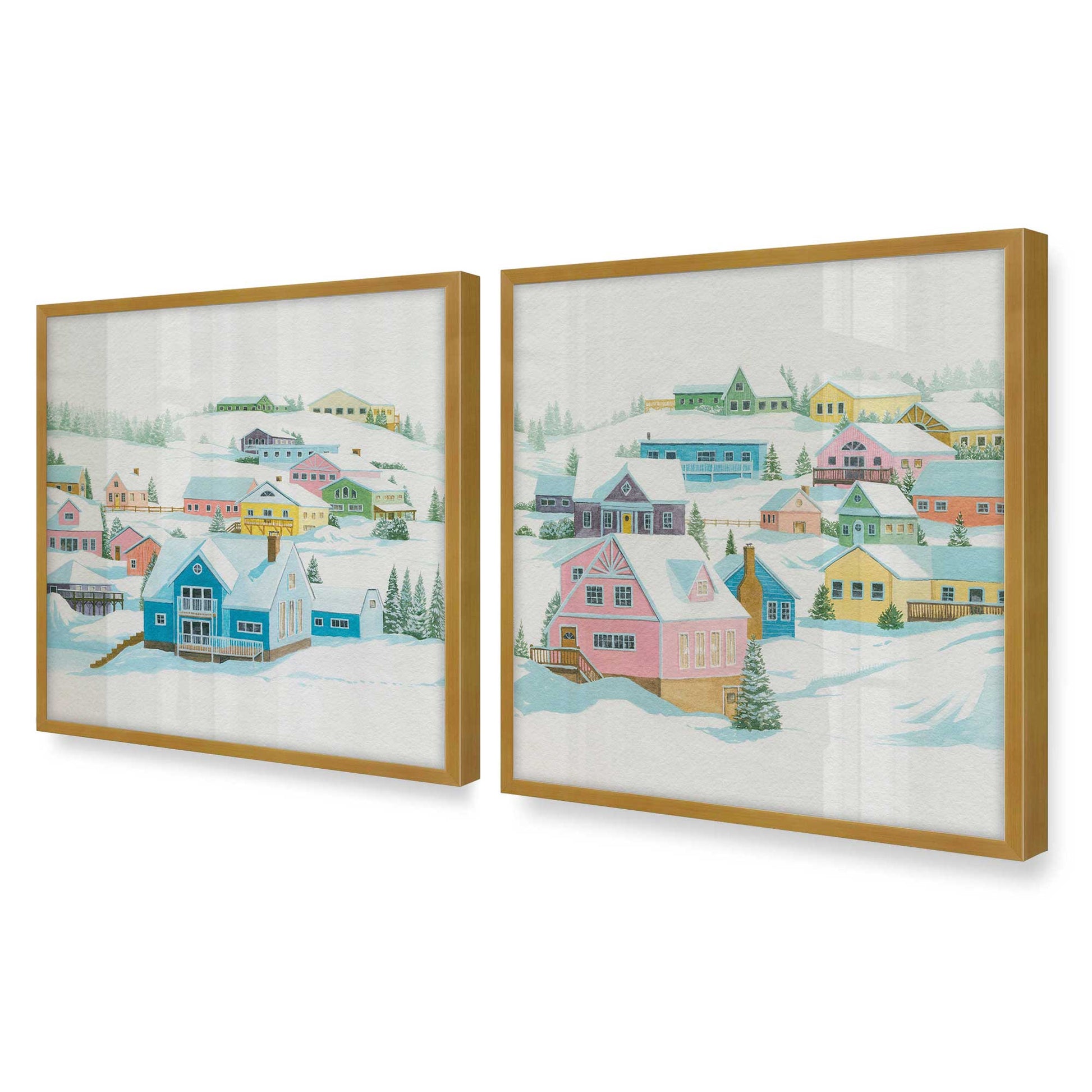 [Color:Polished Gold], Picture of art in a Polished Gold frame of the corner