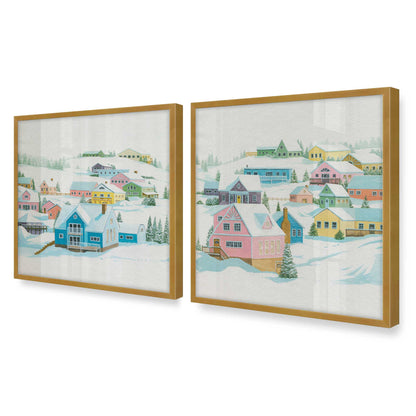 [Color:Polished Gold], Picture of art in a Polished Gold frame of the corner