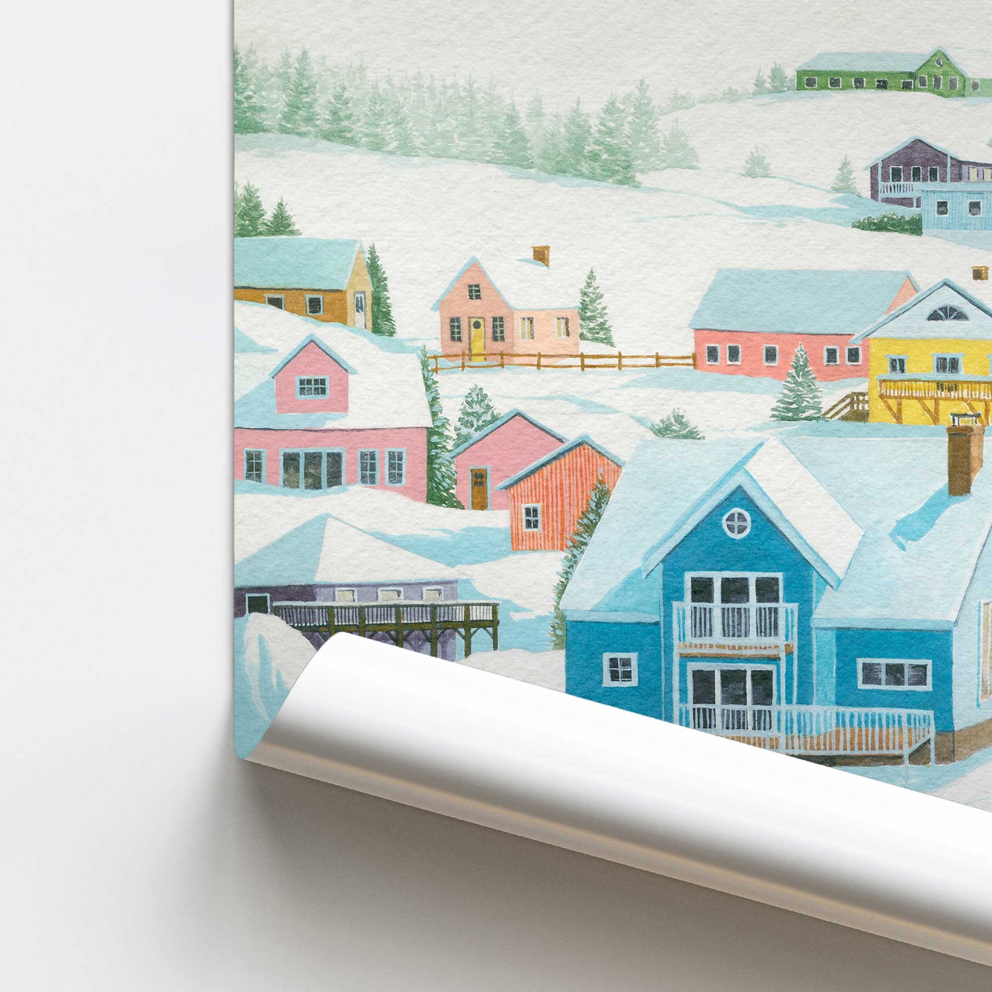 [color:Rolled Print], Picture of close up of art