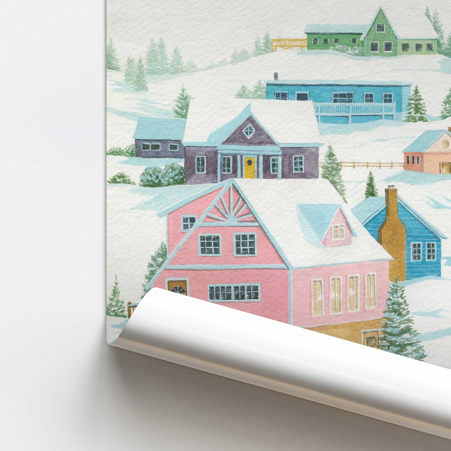 [color:Rolled Print], Picture of close up of art