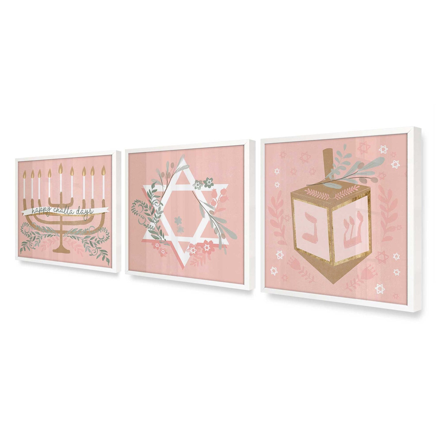 [Color:Opaque White], Picture of art in a Opaque White frame at an angle