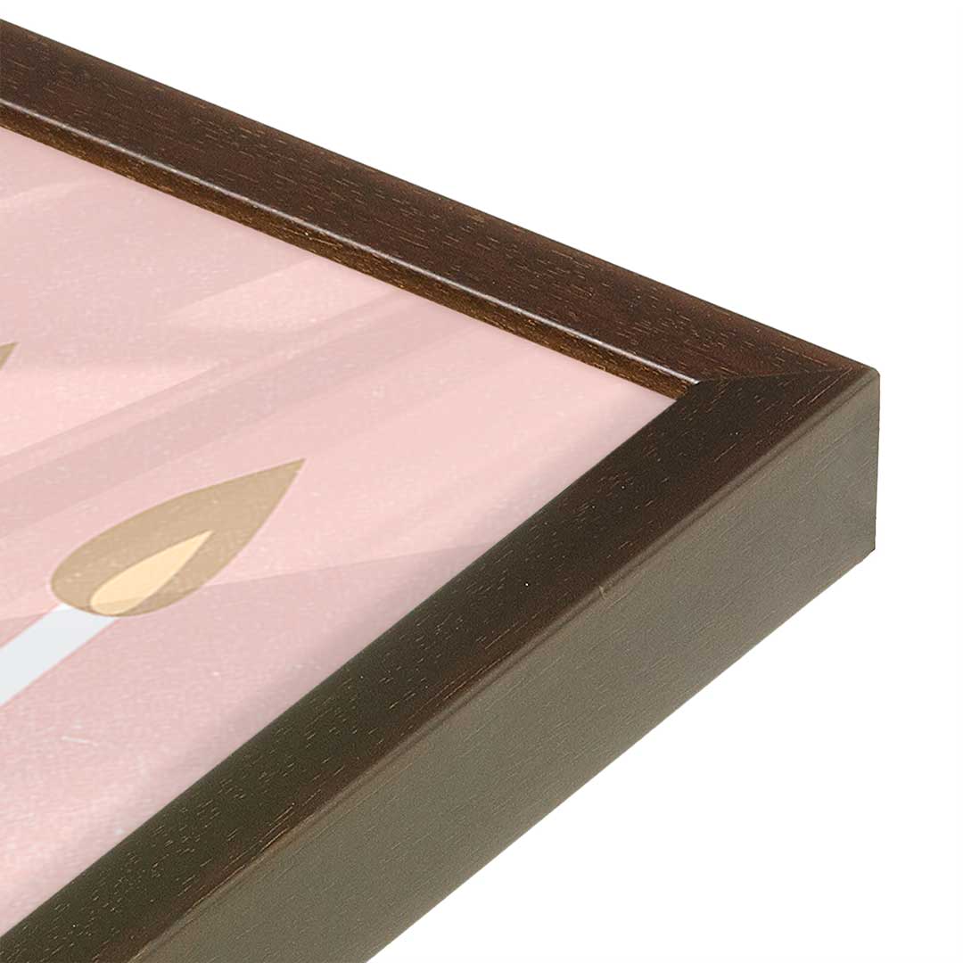 [Color:Belvinder Brown], Picture of art in a Belvinder Brown frame of the corner