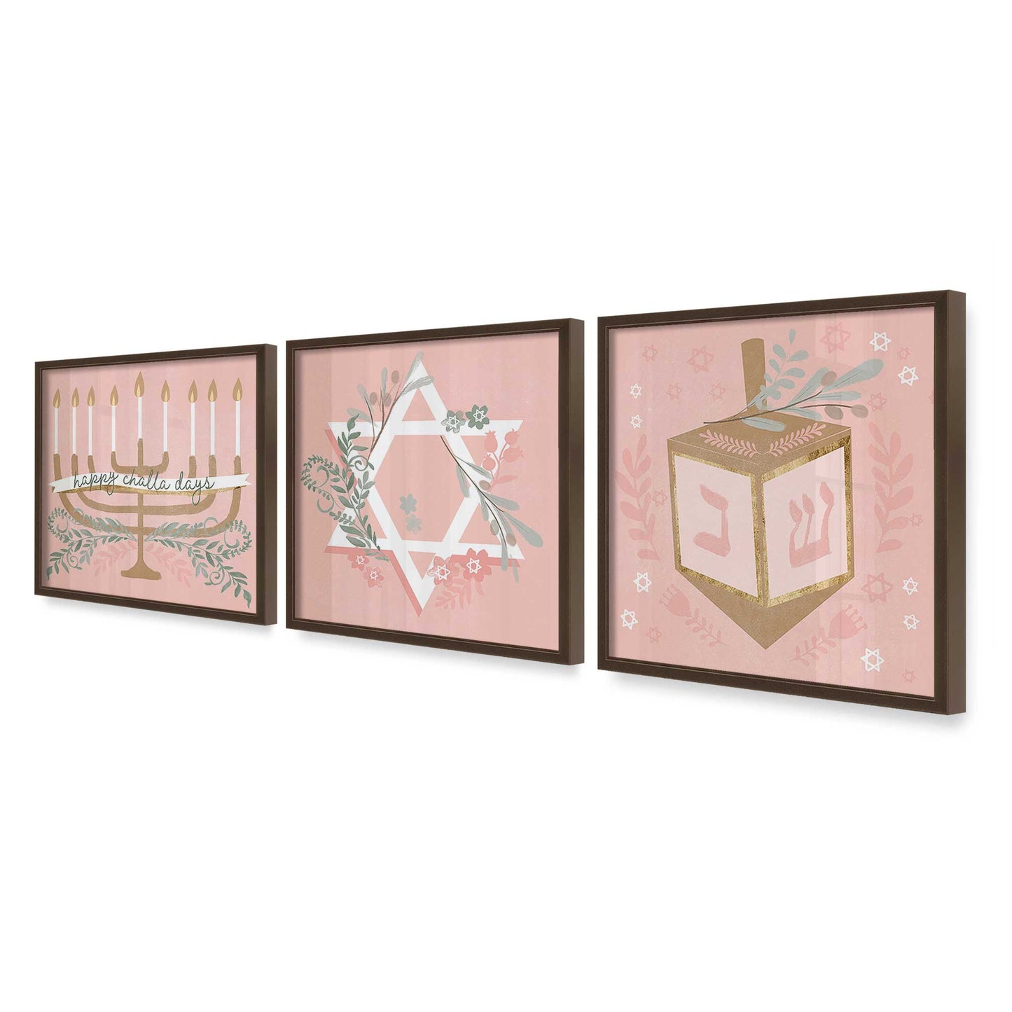 [Color:Belvinder Brown], Picture of art in a Belvinder Brown frame at an angle