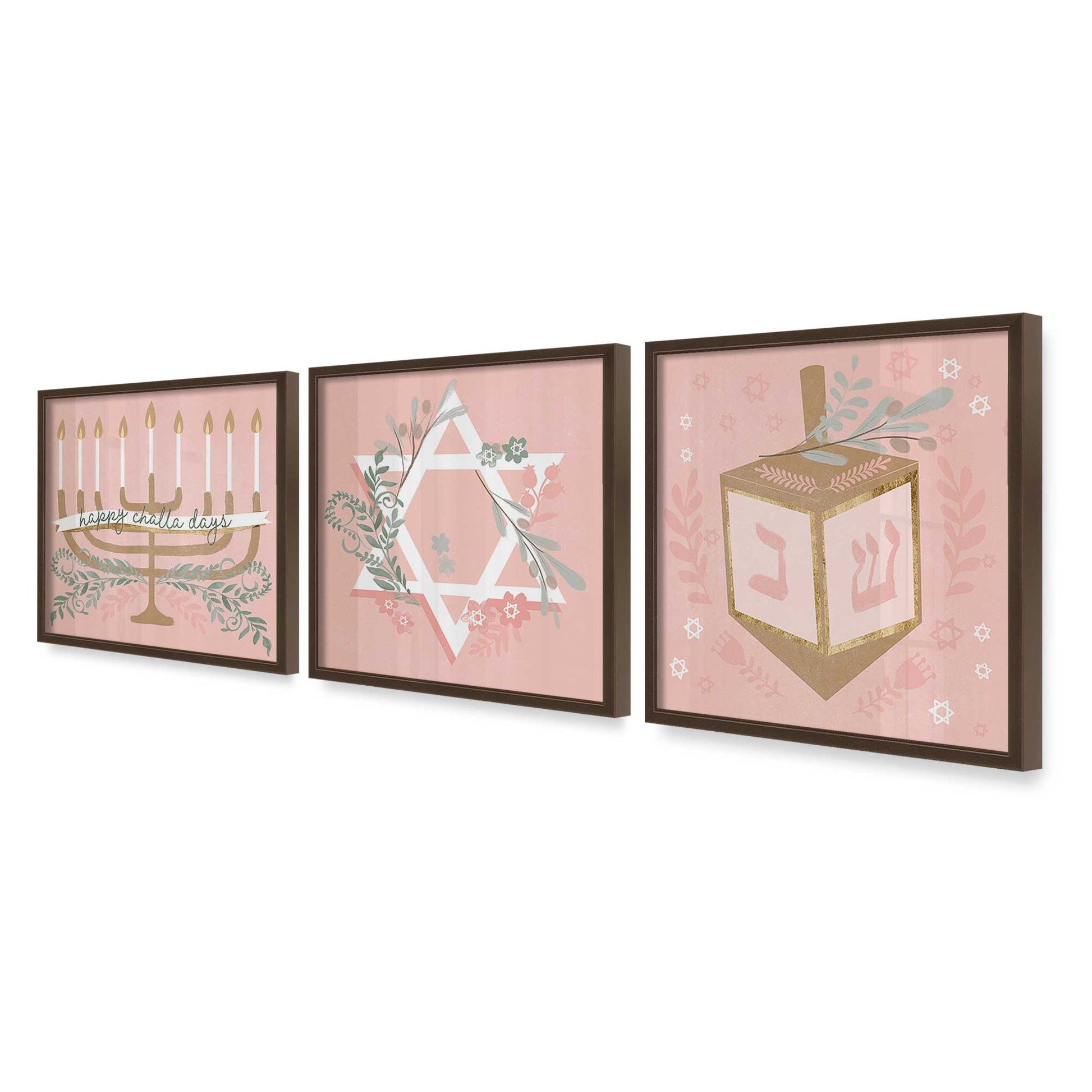 [Color:Belvinder Brown], Picture of art in a Belvinder Brown frame at an angle