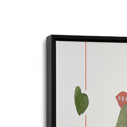[Color:Satin Black], Picture of art in a Satin Black frame at an angle
