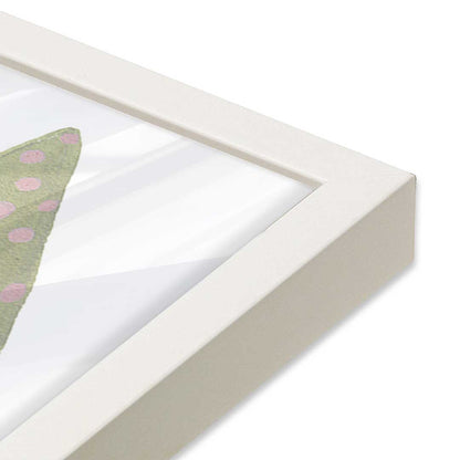 [Color:Opaque White], Picture of art in a Opaque White frame of the corner