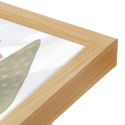 [Color:American Maple], Picture of art in a American Maple frame of the corner