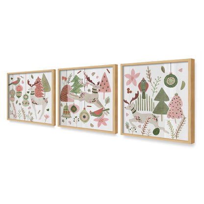 [Color:American Maple], Picture of art in a American Maple frame at an angle