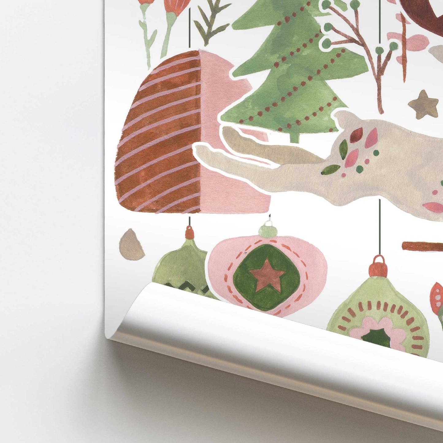 [color:Rolled Print], Picture of close up of art