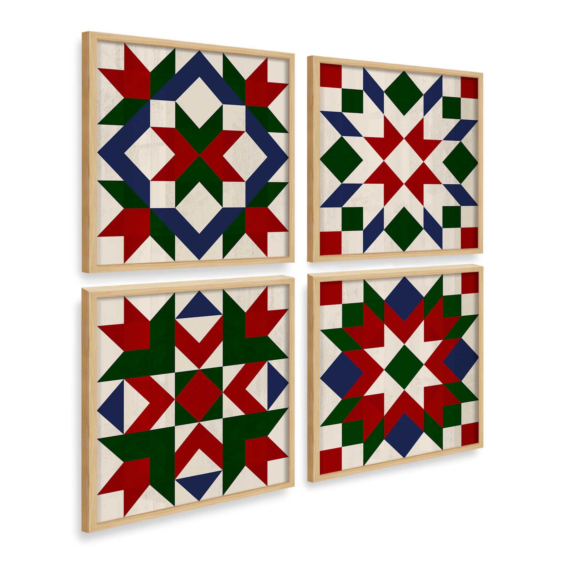 [Color:American Maple], Picture of art in a American Maple frame at an angle