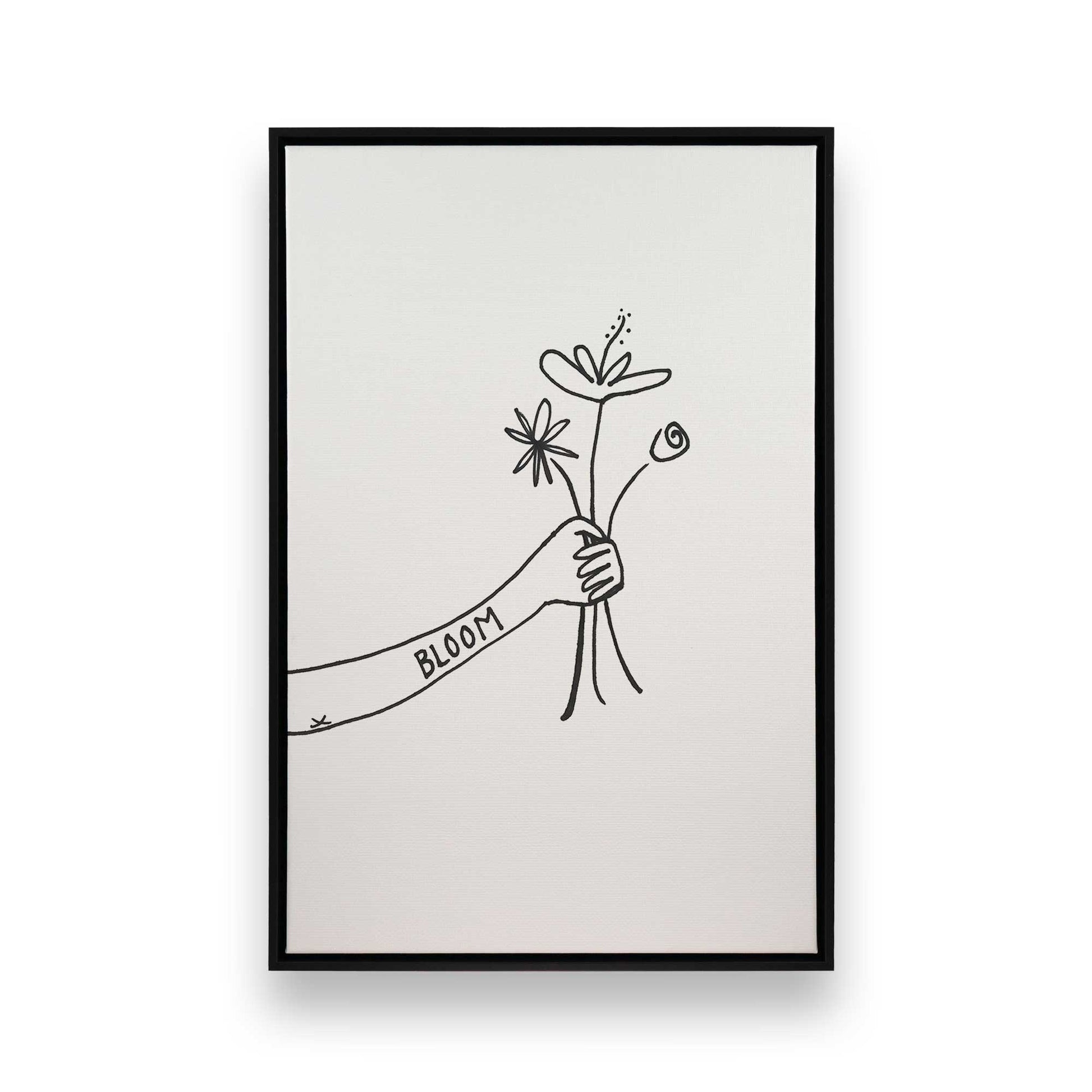 [Color:Satin Black], Picture of art in a Satin Black frame