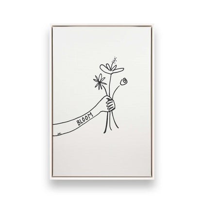 [Color:Opaque White], Picture of art in a White frame