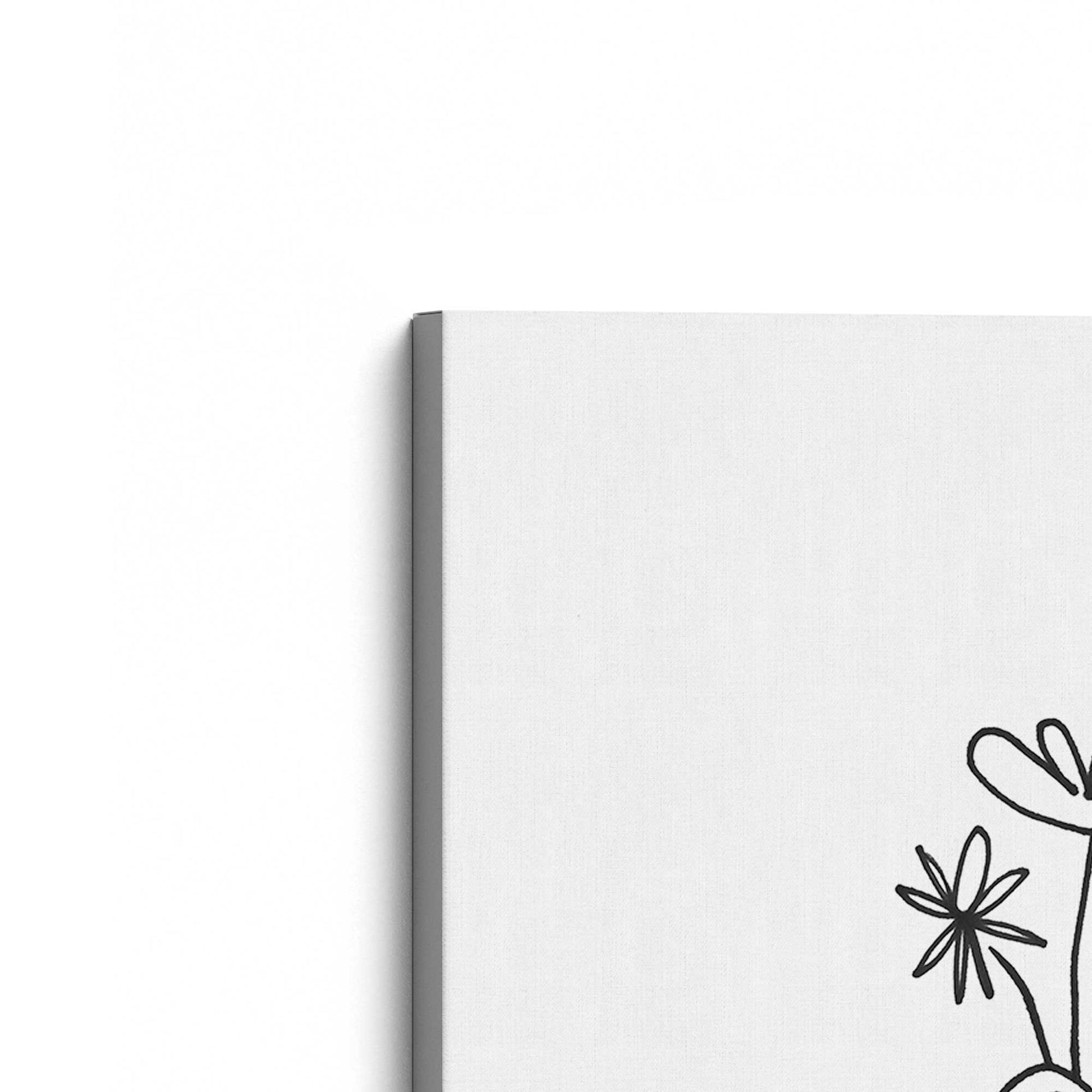 [Color:Stretched Canvas], Picture of the corner of the art