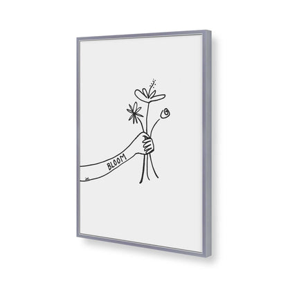 [Color:Polished Chrome], Picture of art in a Polished Chrome frame of the corner