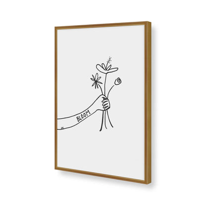 [Color:Polished Gold], Picture of art in a Polished Gold frame of the corner