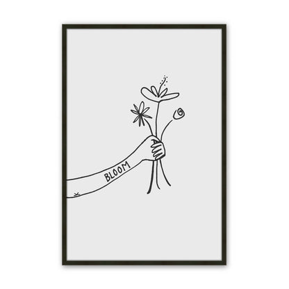 [Color:Satin Black], Picture of art in a Satin Black frame