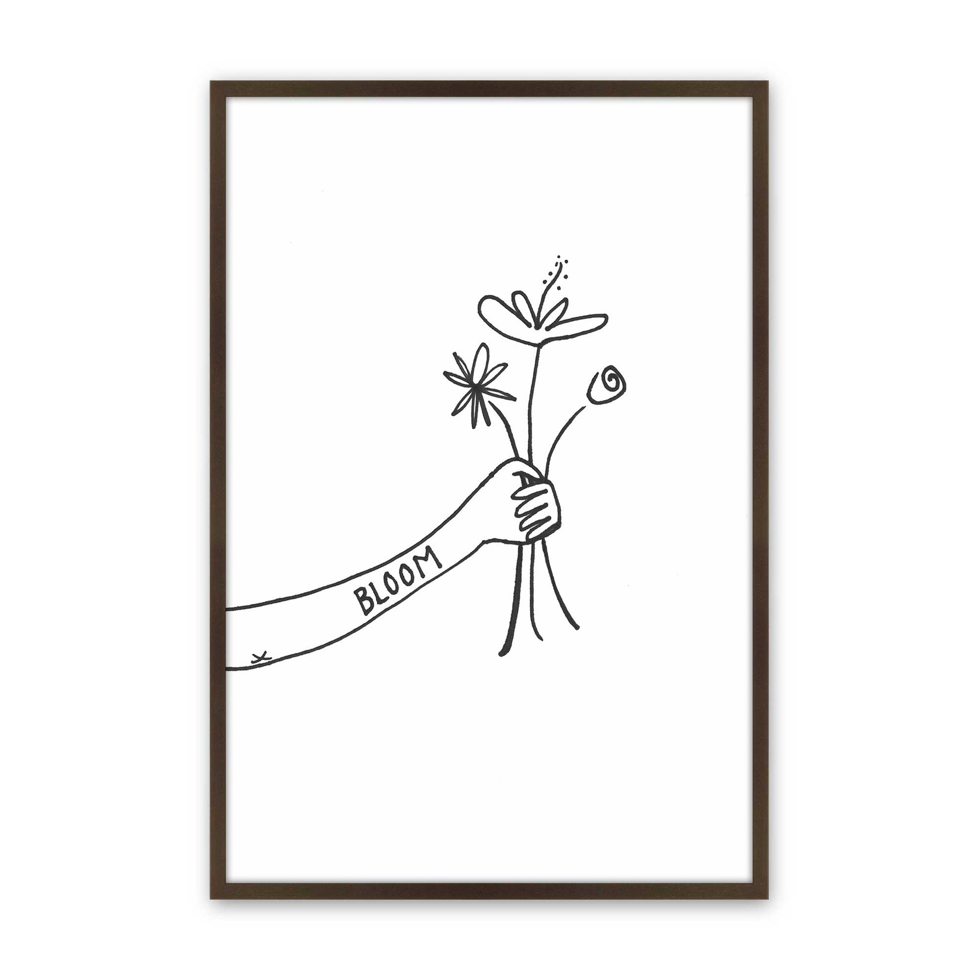 [Color:Brown], Picture of art in a Brown frame