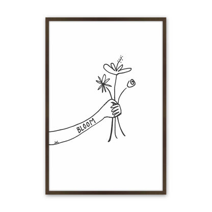 [Color:Brown], Picture of art in a Brown frame
