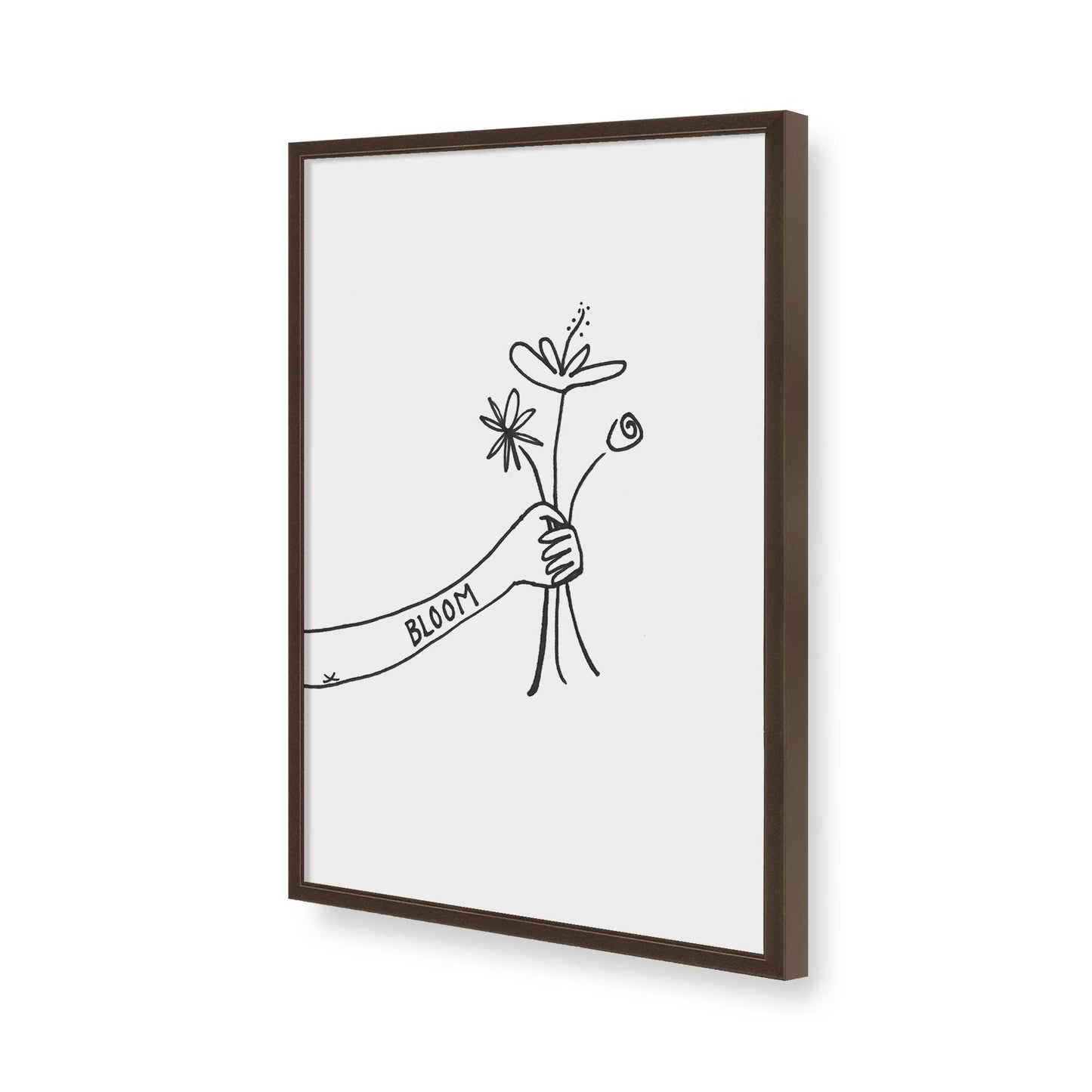 [Color:Belvinder Brown], Picture of art in a Belvinder Brown frame of the corner