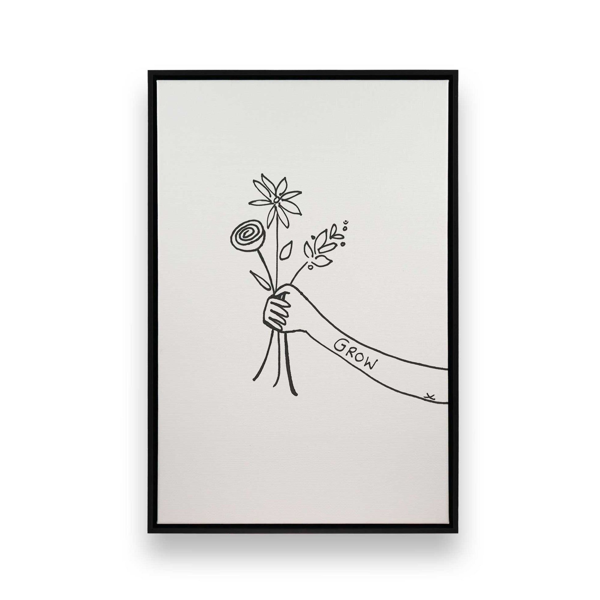 [Color:Satin Black], Picture of art in a Satin Black frame