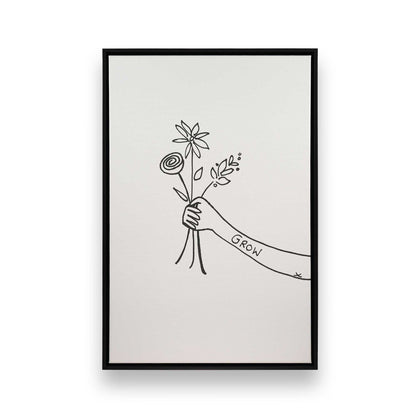 [Color:Satin Black], Picture of art in a Satin Black frame