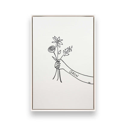 [Color:Opaque White], Picture of art in a White frame