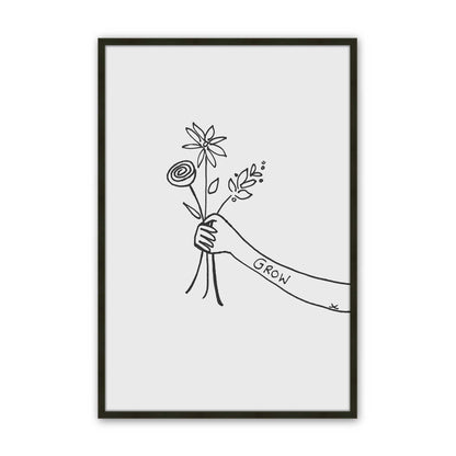 [Color:Satin Black], Picture of art in a Satin Black frame