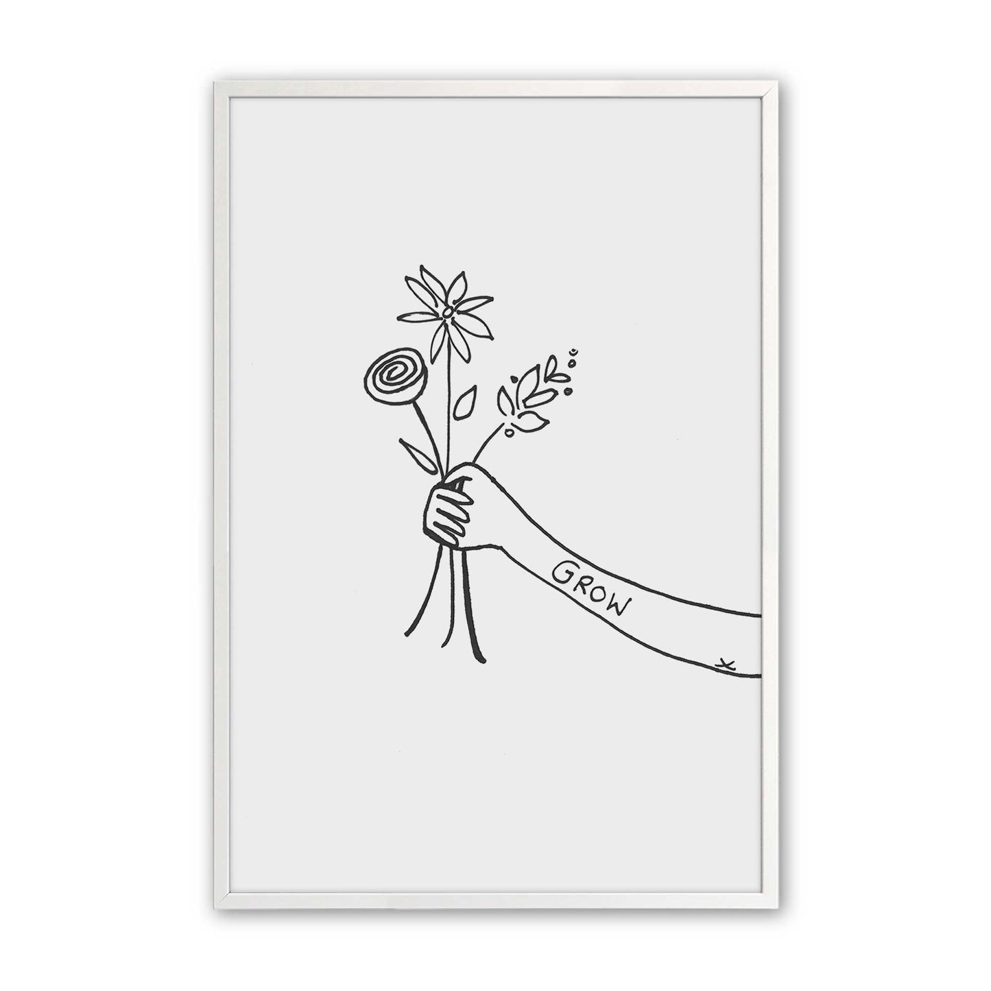 [Color:Opaque White], Picture of art in a Opaque White frame
