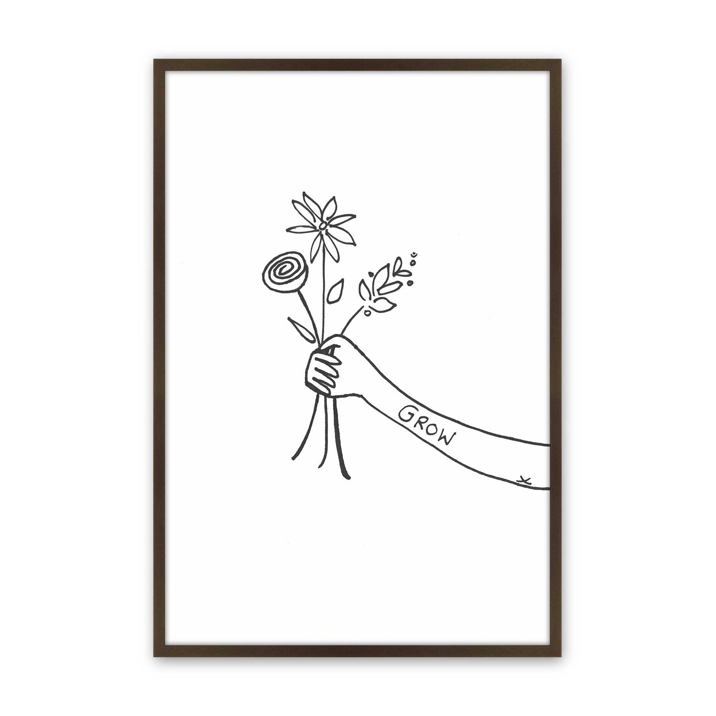 [Color:Belvinder Brown], Picture of art in a Belvinder Brown frame